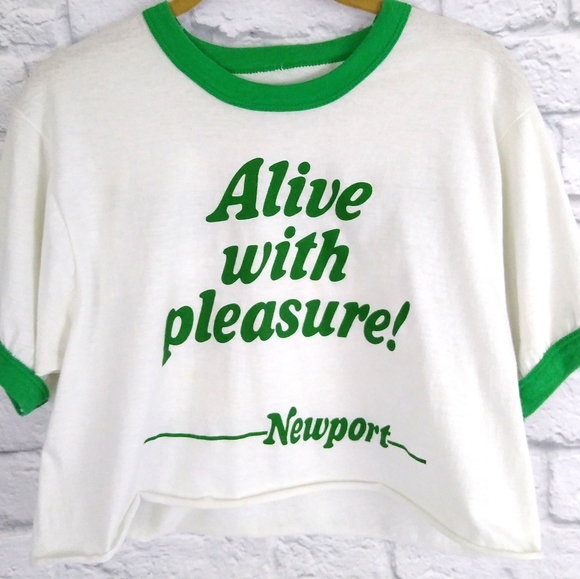 Newport Tops - Rare Vintage 80's 90's Newport Promo Crop Top